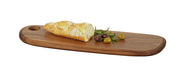 Cal-Mil 23175-186-78 Oval Serving Board - 18" x 6", Walnut-cityfoodequipment.com