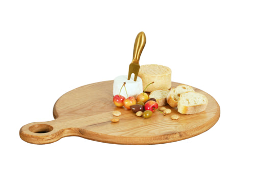 Cal-Mil 23176-14-21 14" Round Serving Board - Oak-cityfoodequipment.com