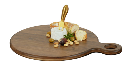 Cal-Mil 23176-14-78 14" Round Serving Board - Walnut-cityfoodequipment.com