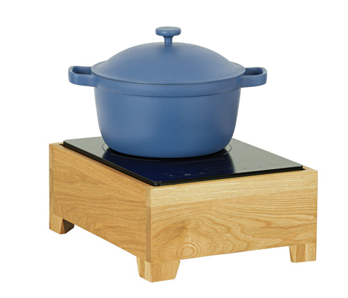 Cal-Mil 23181-21 Sydney Countertop Induction Range w/ (1) Burner - Oak, 120v-cityfoodequipment.com