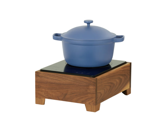 Cal-Mil 23181-78 Sydney Countertop Induction Range w/ (1) Burner - Walnut, 120v-cityfoodequipment.com