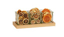 Cal-Mil 23183-21 Rectangular 3 Compartment Condiment Jar Display - Clear/Oak-cityfoodequipment.com