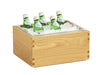 Cal-Mil 23184-10-21 Rectangular Ice Housing - 13 1/4"L x 11"W x 7 1/4"H, Oak-cityfoodequipment.com