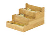 Cal-Mil 23186-21 3 Compartment Flatware Holder - 12" x 10", Oak-cityfoodequipment.com
