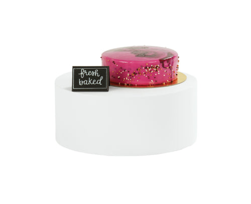 Cal-Mil 23200-125-15 12" Round Display Riser - 5"H, Metal, White-cityfoodequipment.com