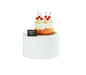 Cal-Mil 23200-127-15 12" Round Display Riser - 7"H, Metal, White-cityfoodequipment.com