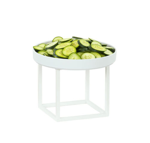 Cal-Mil 23201-10-15 10" Square Display Riser - 10"H, Metal, White-cityfoodequipment.com