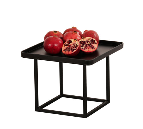 Cal-Mil 23201-12-13 12" Square Display Riser - 12"H, Metal, Black-cityfoodequipment.com