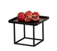 Cal-Mil 23201-12-13 12" Square Display Riser - 12"H, Metal, Black-cityfoodequipment.com