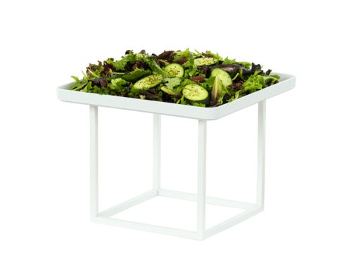 Cal-Mil 23201-12-15 12" Square Display Riser - 12"H, Metal, White-cityfoodequipment.com