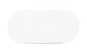 Cal-Mil 23401-15 "Blank" Table Tent Sign - 4 1/2"W x 2"H, Metal, White-cityfoodequipment.com