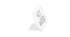 Cal-Mil 23401-3-15 "Hot Water" Table Tent Sign - 4 1/2"W x 2"H, Metal, White-cityfoodequipment.com