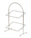 Cal-Mil 23402-49 2 Tier Display Stand - 18" x 10 1/2" x 20 3/4", Chrome-cityfoodequipment.com