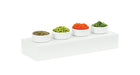 Cal-Mil 23413-3-15 Rectangular Display Riser - 20 1/2" x 7" x 3 1/4", Metal, White-cityfoodequipment.com