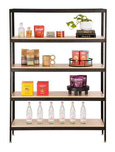 Cal-Mil 23414-48-71 4 Tier Display Stand - 48" x 16" x 72", Metal, Blonde-cityfoodequipment.com
