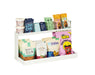 Cal-Mil 23420-2-15 2 Tier Display Stand - 25" x 10" x 12", Metal, White-cityfoodequipment.com