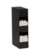 Cal-Mil 23422-13 2 Compartment Straw Holder - 6" x 11 1/2" x 23 1/2", ABS, Black-cityfoodequipment.com