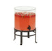 Cal-Mil 23424-3-13 3 gal Beverage Dispenser w/ Ice Tube - Polycarbonate Container, Clear Base-cityfoodequipment.com