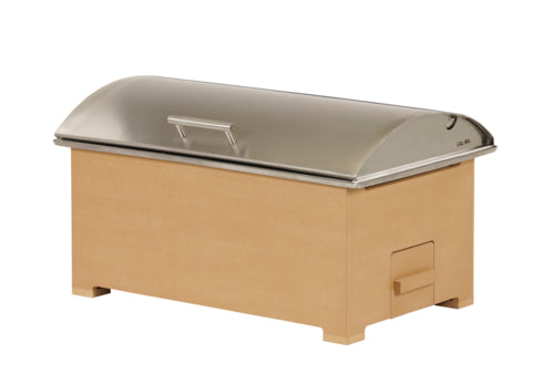 Cal-Mil 23429-122 Full Size Chafer w/ Hinged Lid & Chafing Fuel Heat - Upcycled Rice Hulls-cityfoodequipment.com