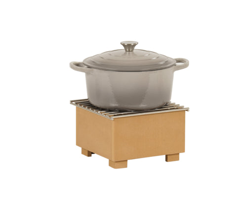 Cal-Mil 23431-122 10" Square Chafer Alternative - 6"H, Upcycled Rice Hulls, Brown-cityfoodequipment.com