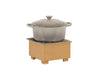 Cal-Mil 23431-122 10" Square Chafer Alternative - 6"H, Upcycled Rice Hulls, Brown-cityfoodequipment.com