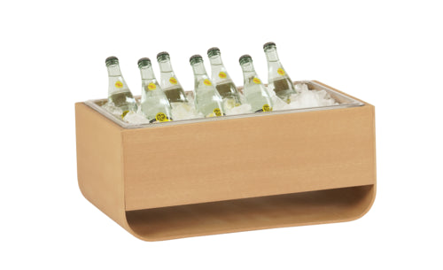 Cal-Mil 23433-12-122 Rectangular Ice Housing - 22"L x 13 1/2"W x 9 1/2"H, Upcycled Rice Hulls-cityfoodequipment.com