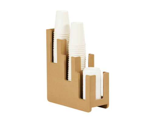 Cal-Mil 23434-122 Cup & Lid Organizer, (3) Compartment, All Cup Types-cityfoodequipment.com