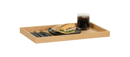 Cal-Mil 23435-122 Rectangular Serving Tray - 19 7/8" x 11 3/4", Upcycled Rice Hulls-cityfoodequipment.com