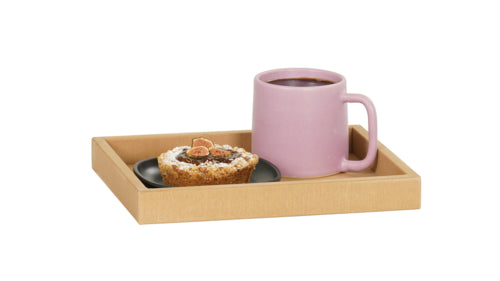 Cal-Mil 23436-122 Rectangular Serving Tray - 11 3/4" x 9 3/4", Upcycled Rice Hulls-cityfoodequipment.com