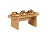 Cal-Mil 23437-6-122 Oval Display Riser - 16"L x 8"W x 6"H, Upcycled Rice Hulls-cityfoodequipment.com