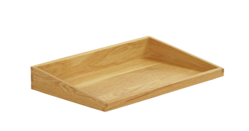 Cal-Mil 23442-1220-21 Rectangular Display Tray - 12" x 20" x 3", Oak-cityfoodequipment.com