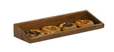 Cal-Mil 23442-620-78 Rectangular Display Tray - 20" x 6" x 3", Walnut-cityfoodequipment.com