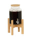Cal-Mil 23444-2-122 2 gal Beverage Dispenser w/ Ice Tube - Acrylic Container, Brown Base-cityfoodequipment.com