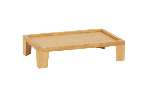 Cal-Mil 23600-6-21 Rectangular Display Tray - 12" x 20" x 6", Oak-cityfoodequipment.com