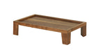 Cal-Mil 23600-6-78 Rectangular Display Tray - 12" x 20" x 6", Walnut-cityfoodequipment.com