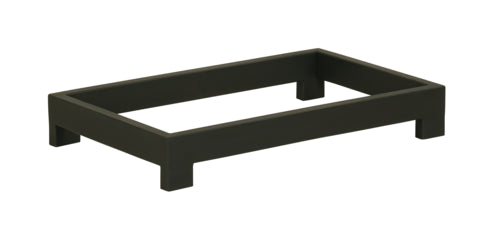 Cal-Mil 23603-3-13 Rectangular Display Tray - 12" x 20" x 3", Metal, Black-cityfoodequipment.com