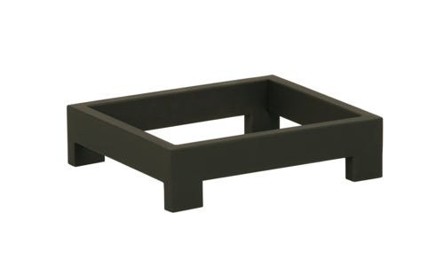 Cal-Mil 23604-3-13 Rectangular Display Tray - 10" x 12" x 3", Metal, Black-cityfoodequipment.com