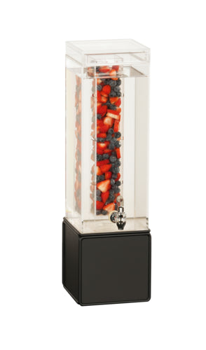 Cal-Mil 23701-3INF-13 3 gal Beverage Dispenser w/ Infuser - Acrylic Container, Black Base-cityfoodequipment.com