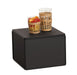 Cal-Mil 23704-9-13 12" Square Display Riser - 9"H, Metal, Black-cityfoodequipment.com