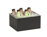 Cal-Mil 23712-10-13 Rectangular Ice Housing - 10"L x 12"W x 6"H, Metal, Black-cityfoodequipment.com