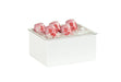 Cal-Mil 23712-10-15 Rectangular Ice Housing - 10"L x 12"W x 6"H, Metal, White-cityfoodequipment.com