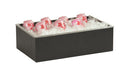 Cal-Mil 23712-12-13 Rectangular Ice Housing - 12"L x 20"W x 6"H, Metal, Black-cityfoodequipment.com