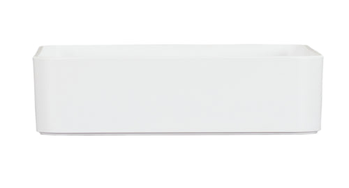 Cal-Mil 24002-12-15 12" Square Melamine Deep Bowl - White-cityfoodequipment.com