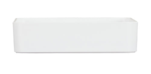 Cal-Mil 24002-14-15 14" Square Melamine Deep Bowl - White-cityfoodequipment.com