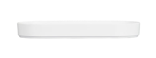 Cal-Mil 24003-136-15 13" x 6" Oval Hudson Platter - Melamine, White-cityfoodequipment.com