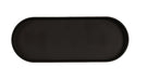 Cal-Mil 24003-208-13 20" x 8" Oval Hudson Platter - Melamine, Black-cityfoodequipment.com
