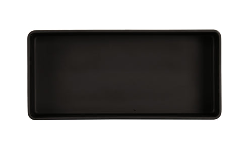 Cal-Mil 24004-136-13 Rectangular Melamine Bowl - 13" x 6", Black-cityfoodequipment.com