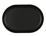 Cal-Mil 24005-117-13 11" x 7" Oval Oslo Platter - Melamine, Black-cityfoodequipment.com