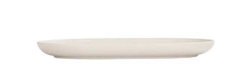 Cal-Mil 24005-139-103 13" x 9" Oval Oslo Platter - Melamine, Ivory-cityfoodequipment.com