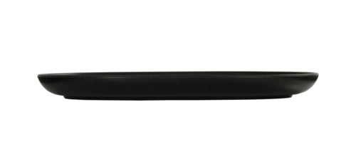 Cal-Mil 24005-139-13 13" x 9" Oval Oslo Platter - Melamine, Black-cityfoodequipment.com